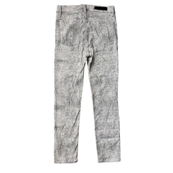 Aritzia GRLFRND Opposites Attract High-Rise Slim Black/White Reed Jeans Size 26 - Picture 4 of 10